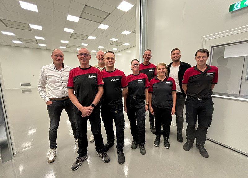 Het Cleanroom team bij de officiële overdracht